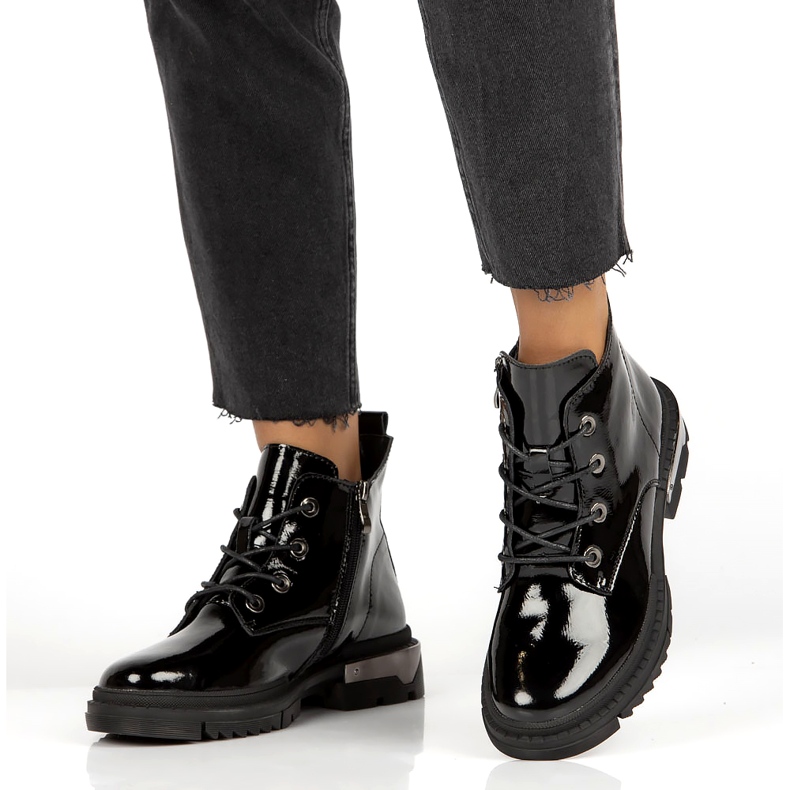 Botas Lacadas Quentes Filippo DBT4173 BK preto 1 Botas Lacadas Quentes Filippo DBT4173 BK preto 1