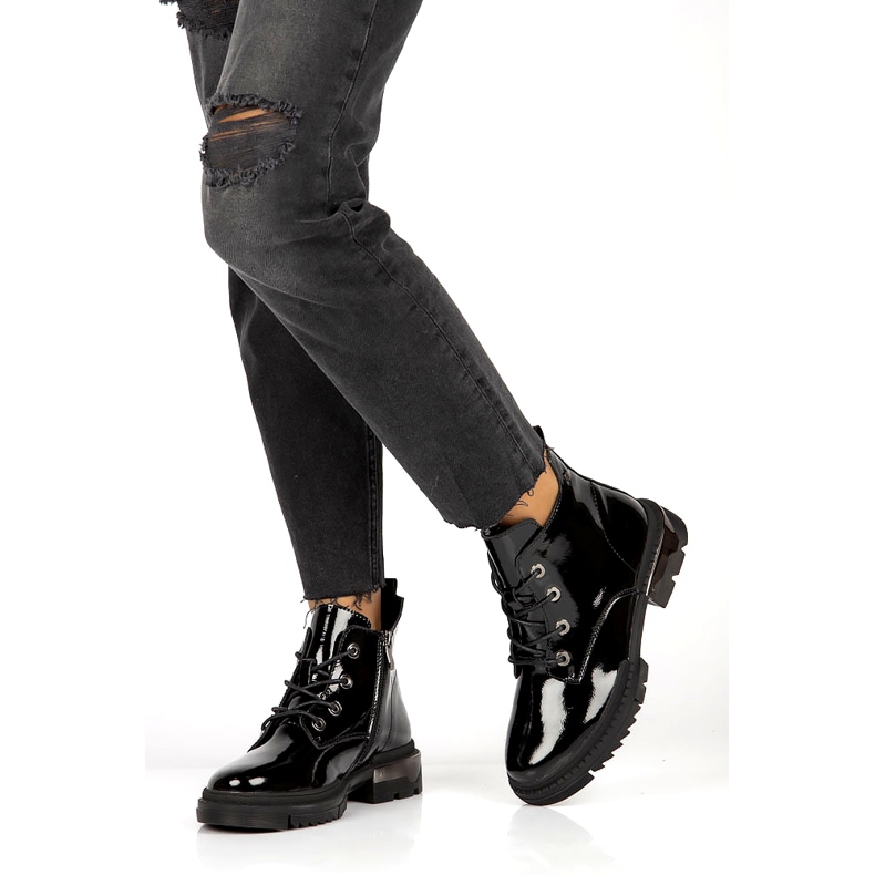 Botas Lacadas Quentes Filippo DBT4173 BK preto 3