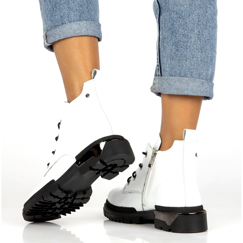 Filippo DBT4173 Botas envernizadas isoladas, brancas branco 5