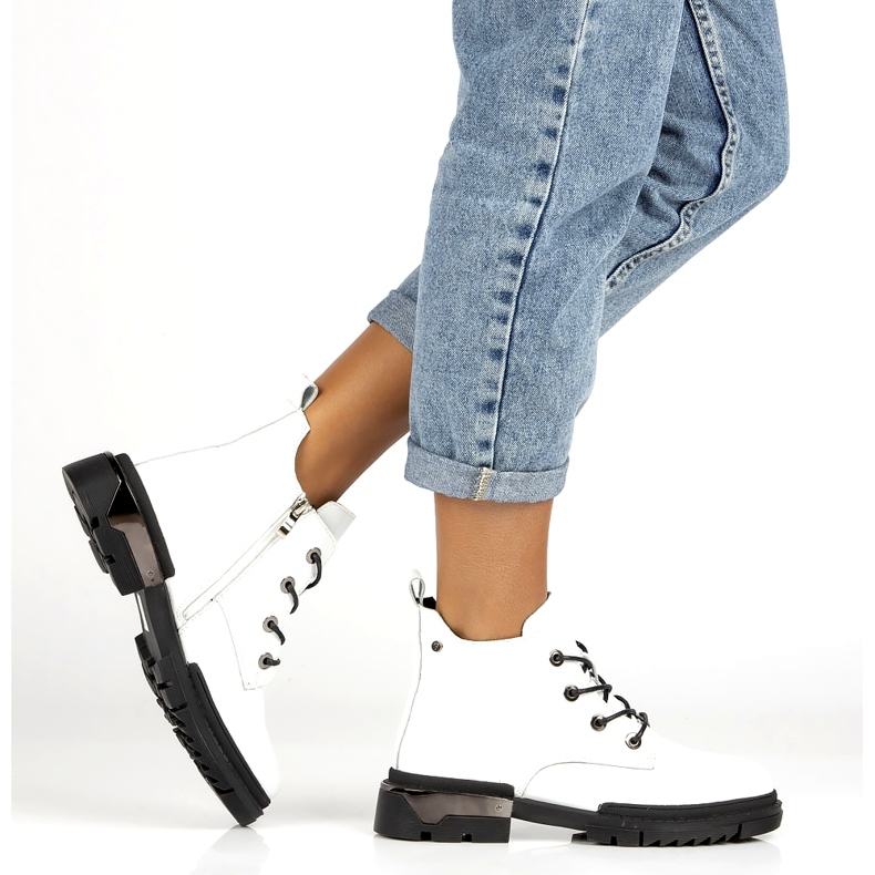 Filippo DBT4173 Botas envernizadas isoladas, brancas branco 2