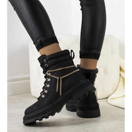 PA1 Botas femininas pretas de Zezig preto 1