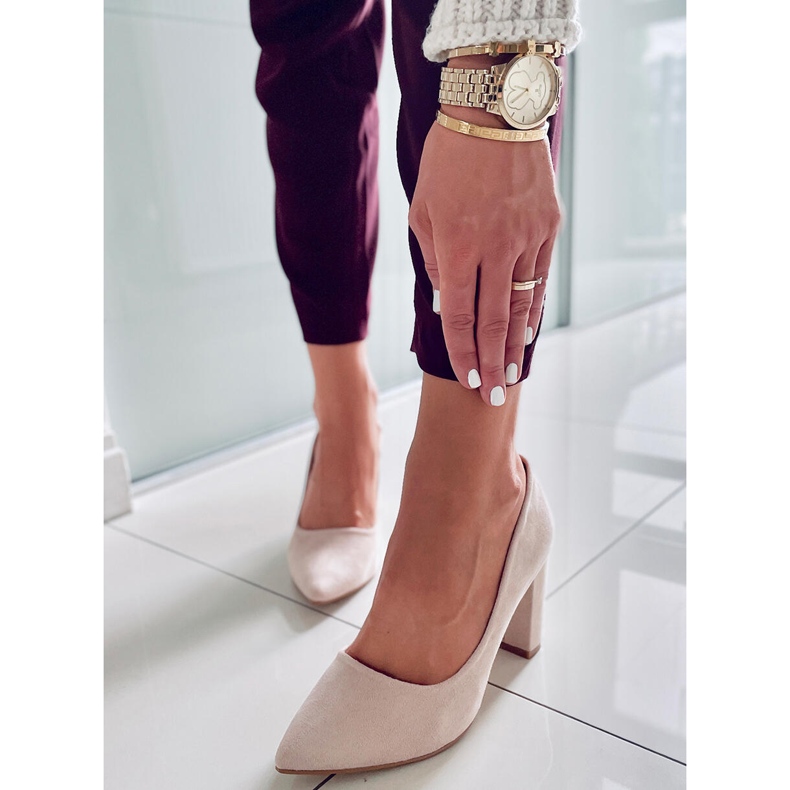 PA1 Bombas no poste Ivonne Beige bege 1