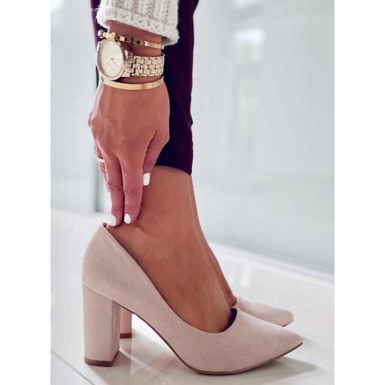 PA1 Bombas no poste Ivonne Beige bege 2