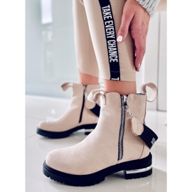 Botas de mulher Brie Bege 2