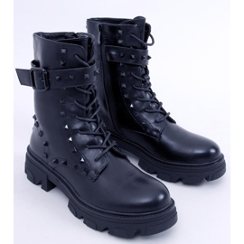 Botas com cadarço Frankee Black preto 1