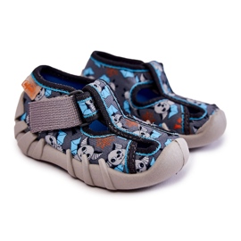 BEFADO S.A. Chinelos Befado Velcro 190P104 Azul-cinza 1