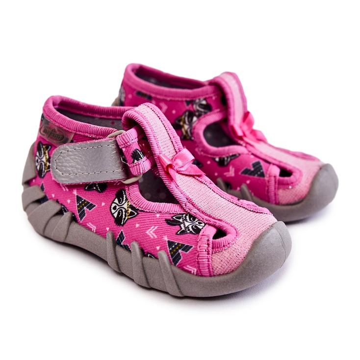 BEFADO S.A. Chinelos Befado com Velcro 190P102 Rosa 1 BEFADO S.A. Chinelos Befado com Velcro 190P102 Rosa 1