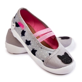 BEFADO S.A. Chinelos da Bailarina Befado Gatinho 116X302 Cinza 1