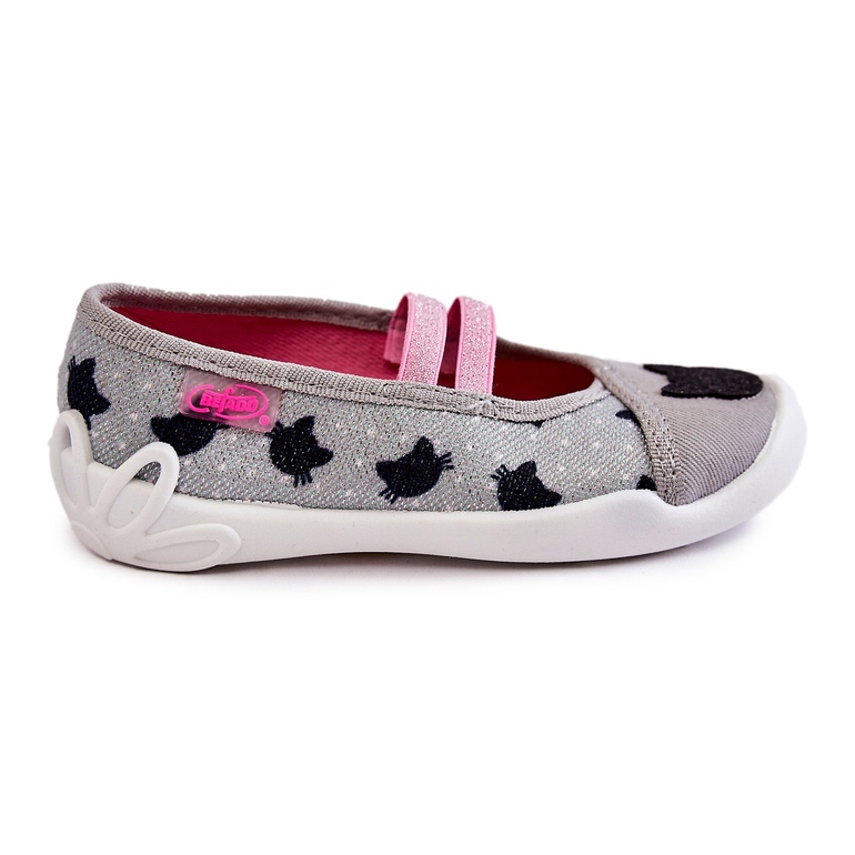 BEFADO S.A. Chinelos da Bailarina Befado Gatinho 116X302 Cinza 2