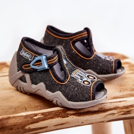 BEFADO S.A. Sandálias infantis Papcie Befado Trator 217P111 Cinza Escuro 1