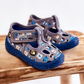 BEFADO S.A. Sapatos Chinelos Befado Animais 533P020 Cinza azul 1