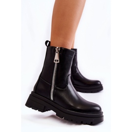 PG1 Botas quentes femininas pretas Jette com zíper preto 1 PG1 Botas quentes femininas pretas Jette com zíper preto 1