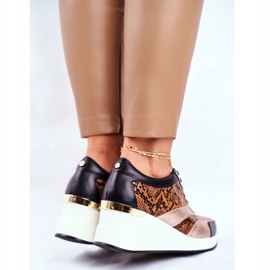 GOE Calçados esportivos femininos, tênis, couro preto GG2N3044 3