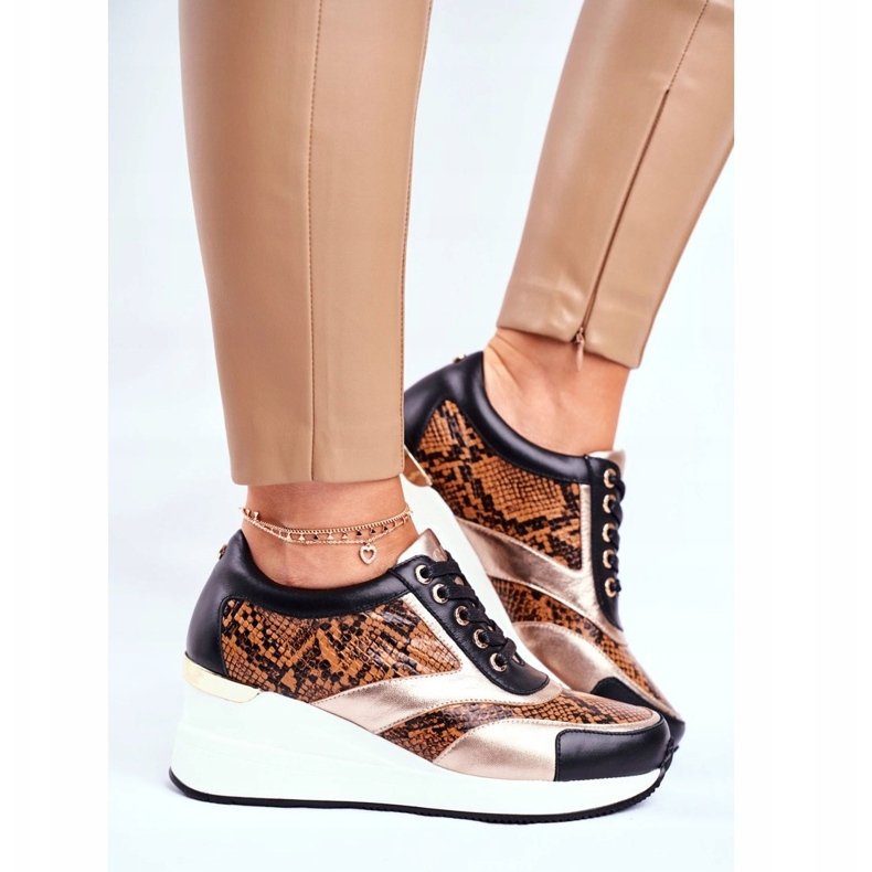 GOE Calçados esportivos femininos, tênis, couro preto GG2N3044 2