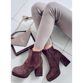 BM Bota de salto largo Ciara Brown castanho 2