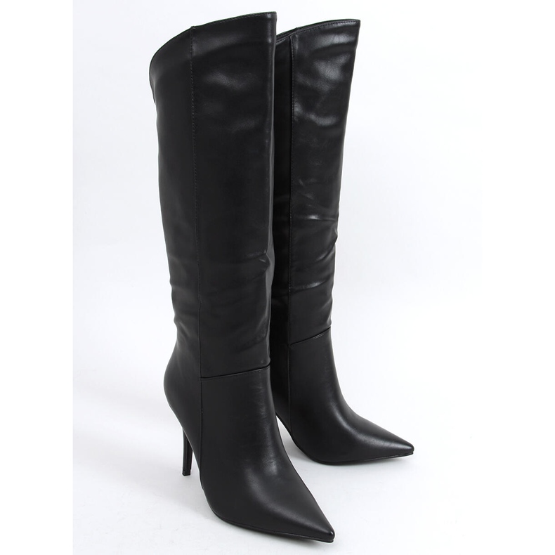 BM Bota stiletto granulado preto Celestine 2