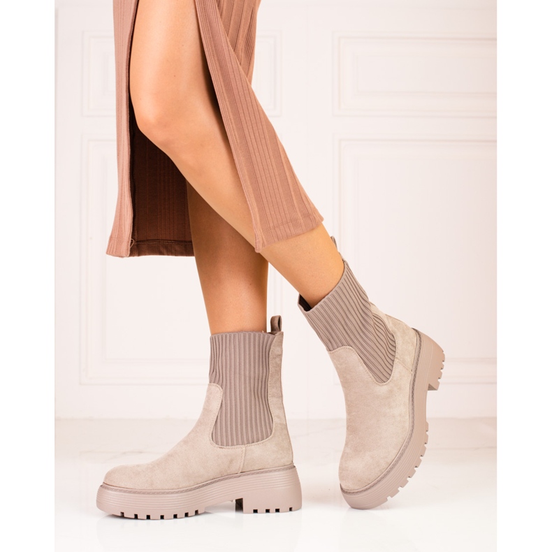 Trabalhadoras femininas com haste flexível Shelovet bege 1