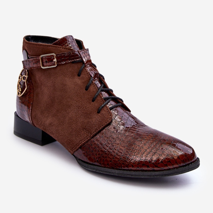 Botas Femininas de Couro Maciejka 5743A-02 Marrom 1