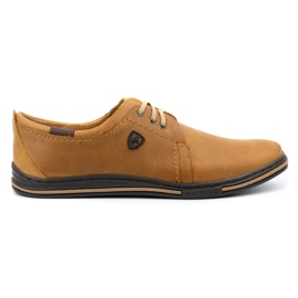 Polbut Sapatos de couro para homens 343 vermelhos marrom 1