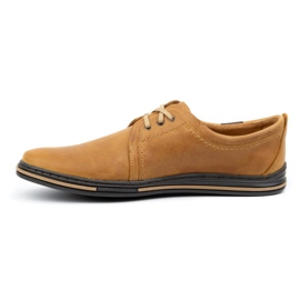 Polbut Sapatos de couro para homens 343 vermelhos marrom 2