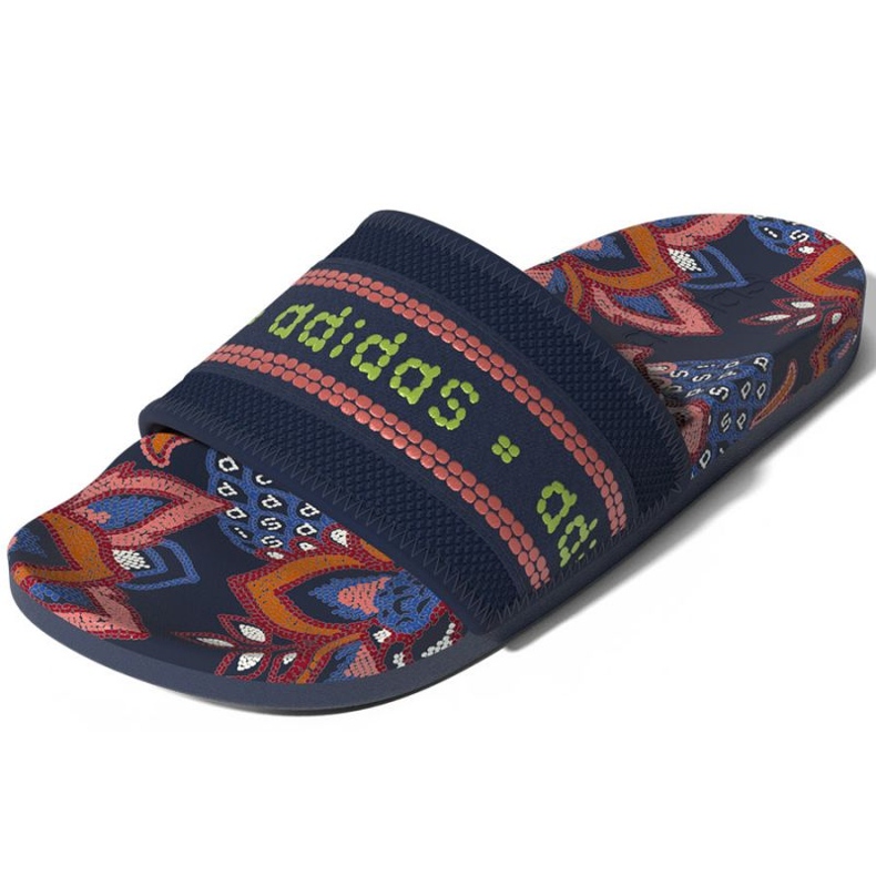 Chinelos Adidas Adilette Comfort W GV7086 azul marinho multicolorido 2