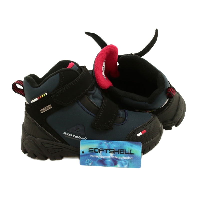 American Club Meninos suaves com uma membrana azul da Marinha WT70 preto 4