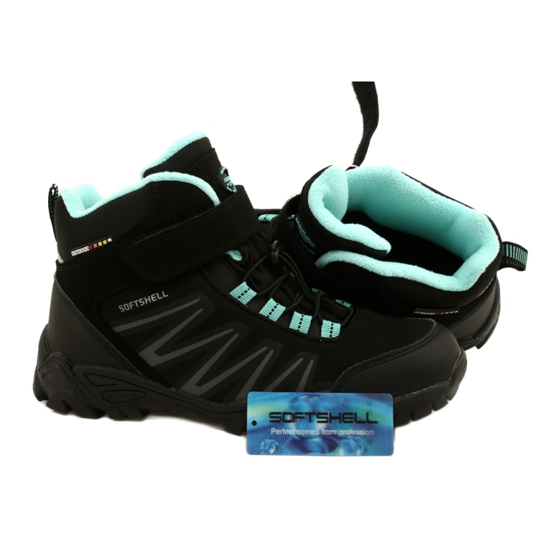 Botas American Club Softshell com membrana WT112 Preto / Menta azul 4 Botas American Club Softshell com membrana WT112 Preto / Menta azul 4