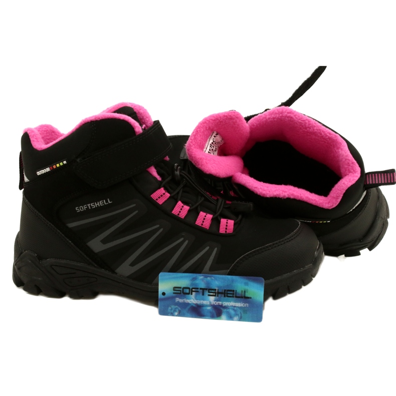 Botas American Club Softshell com membrana WT112 Preto / Rosa 4