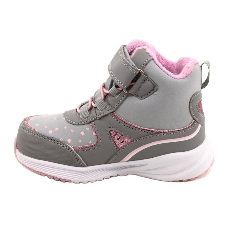 American Club Sapatos esportivos para meninas com uma membrana rosa cinza RL92/22 2