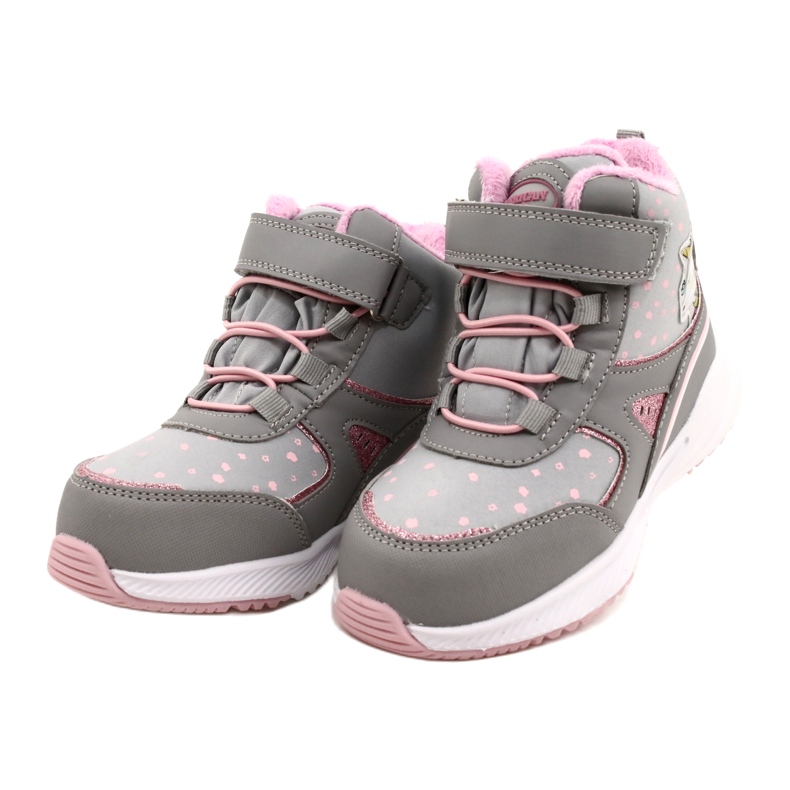 American Club Sapatos esportivos para meninas com uma membrana rosa cinza RL92/22 3