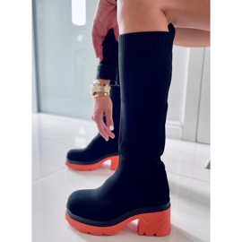 PA1 Parte superior da meia Duff Orange preto laranja 1