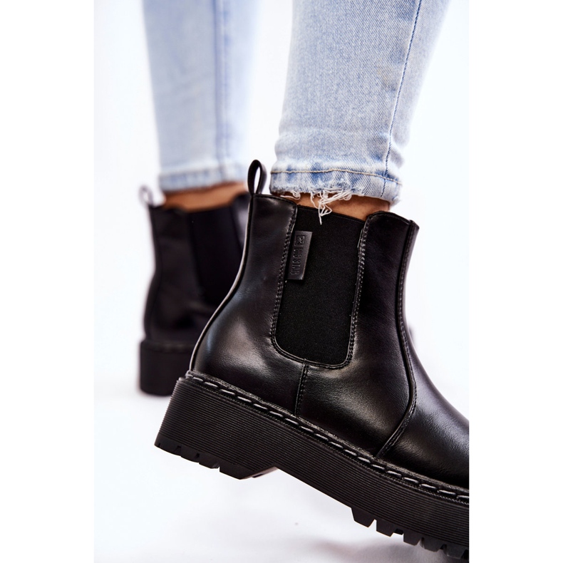 Botas quentes sem salto Big Star II274101 pretas preto 2