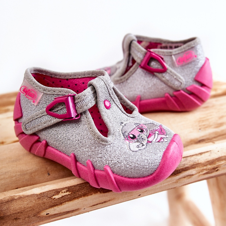 BEFADO S.A. Chinelos Befado Chinelos 110N454 Cinza-Rosa 2