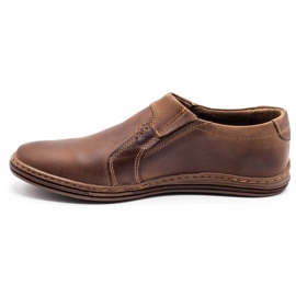 Polbut Mocassim masculino em couro 334 marrom 3