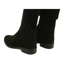 M.Daszyński Botas com nervuras femininas SA62-58 BOTAS NEGRAS preto 3 M.Daszyński Botas com nervuras femininas SA62-58 BOTAS NEGRAS preto 3