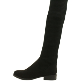 M.Daszyński Botas com nervuras femininas SA62-58 BOTAS NEGRAS preto 2