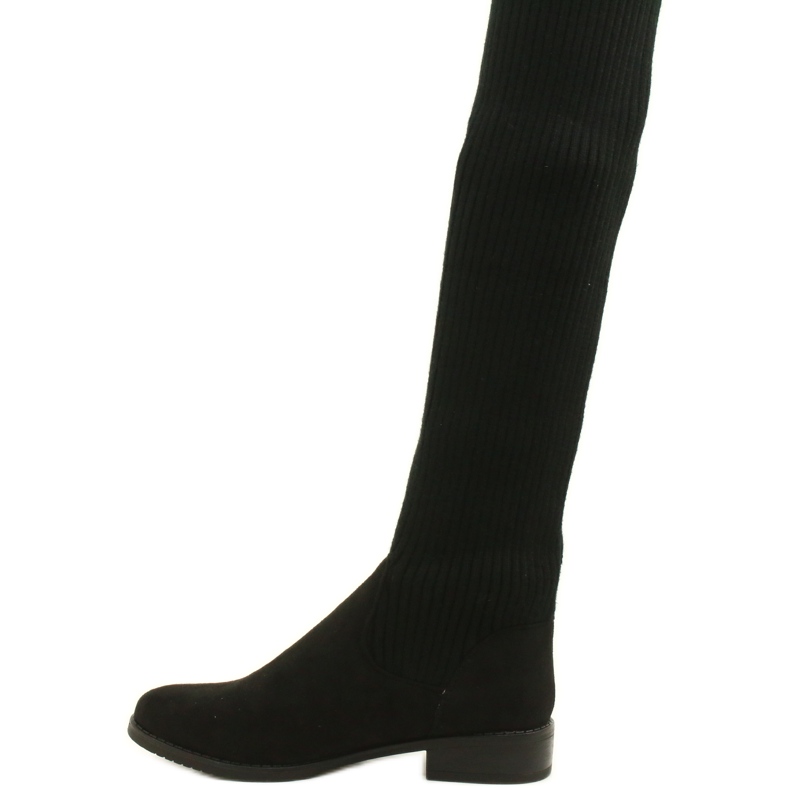M.Daszyński Botas com nervuras femininas SA62-58 BOTAS NEGRAS preto 2 M.Daszyński Botas com nervuras femininas SA62-58 BOTAS NEGRAS preto 2