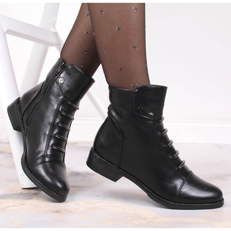 Botas isolantes de mulher preta Jezzi JEZ52A preto 1