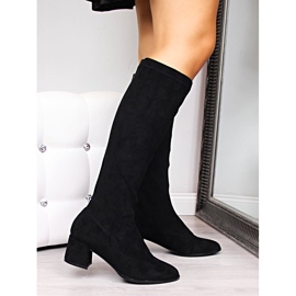 Botas de camurça pretas de mulher Filippo preto 2