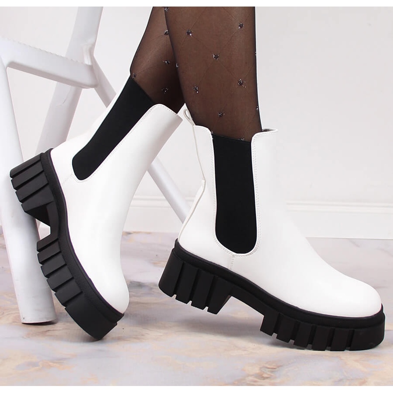 Botas brancas femininas com plataforma isolada Sergio Leone branco 1 Botas brancas femininas com plataforma isolada Sergio Leone branco 1