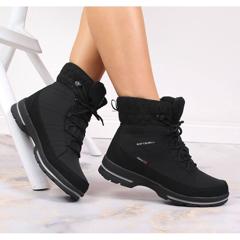 Botas de neve para trekking à prova d'água American Club preto 1