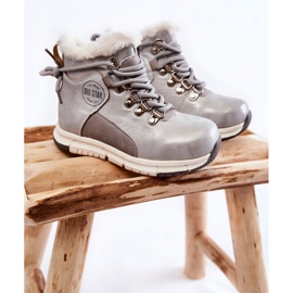 Botas isolantes para crianças com zíper Big Star KK374178 Silver prata 1