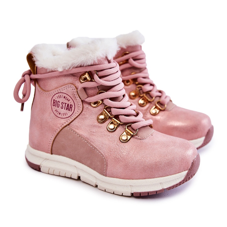 Botas isolantes infantil com zíper Big Star KK374177 Rosa 1