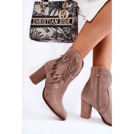 Lewski Shoes Sapatos femininos de camurça Lewski 3093 Cappucino castanho 2