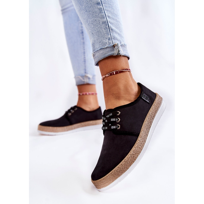 Tênis feminino baixo Memory Foam System Big Star KK276004 Preto 2