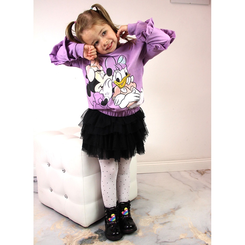 Botas pretas Miss❤E para meninas isoladas com lã de ovelha preto 1