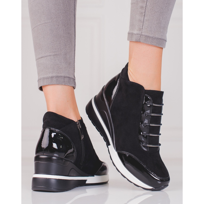 W. Potocki Botas desportivas Potocki para mulher com isolamento preto 1