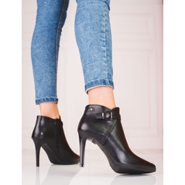 Botas elegantes de salto alto por Sergio Leone preto 2