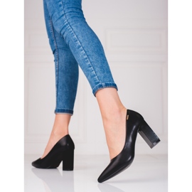 Bombas para mulheres no poste preto Shelovet 1