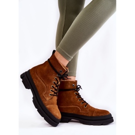 Botas quentes de camurça marrom Big Star KK274524 2